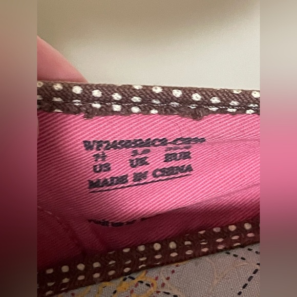 Keds Brown women’s Mary Jane cavas shoes with Pink accents Size 7.5 - Picture 8 of 9